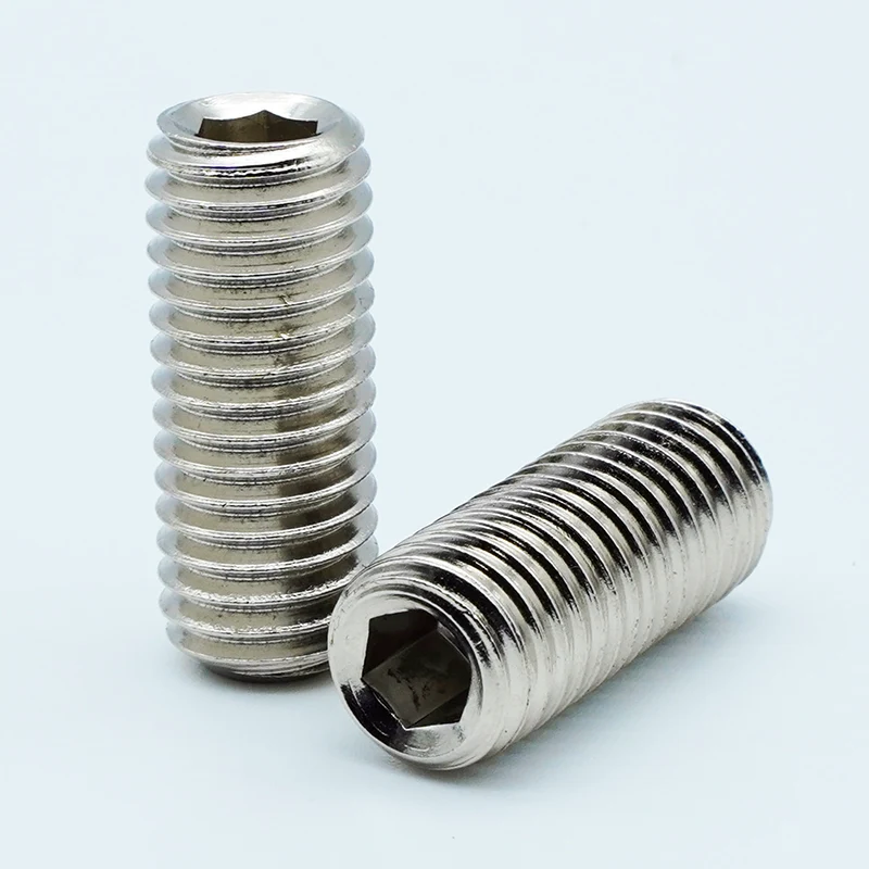 Nickel-plated Hex Socket Set Screws with Cup Point Nickel-plated Hex Socket Set Screws with Cup Point