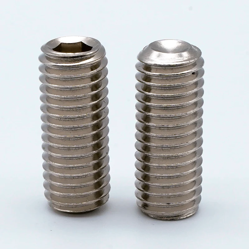 Nickel-plated Hex Socket Set Screws with Cup Point Nickel-plated Hex Socket Set Screws with Cup Point