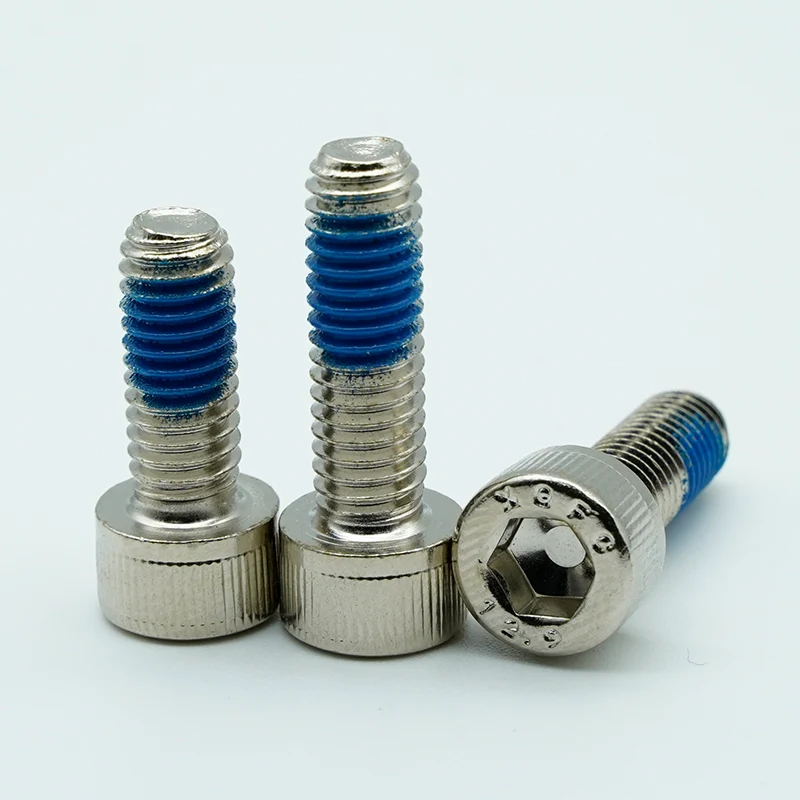 nickel-bedated ແລະຫນຽວ hex hex hex screws ຫົວ